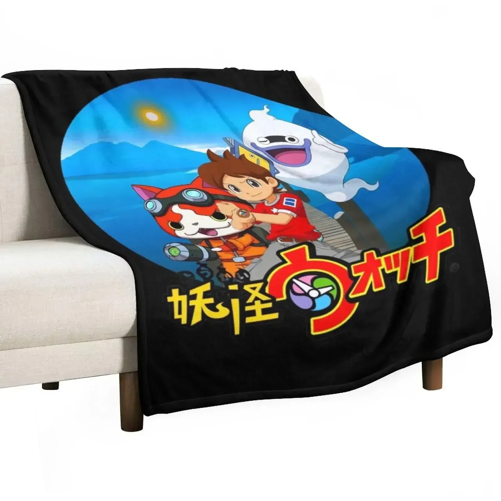 yokai-watch Throw Blanket Warm Fashion Sofas Luxury Brand Decorative Throw heavy to sleep Soft Big Blankets