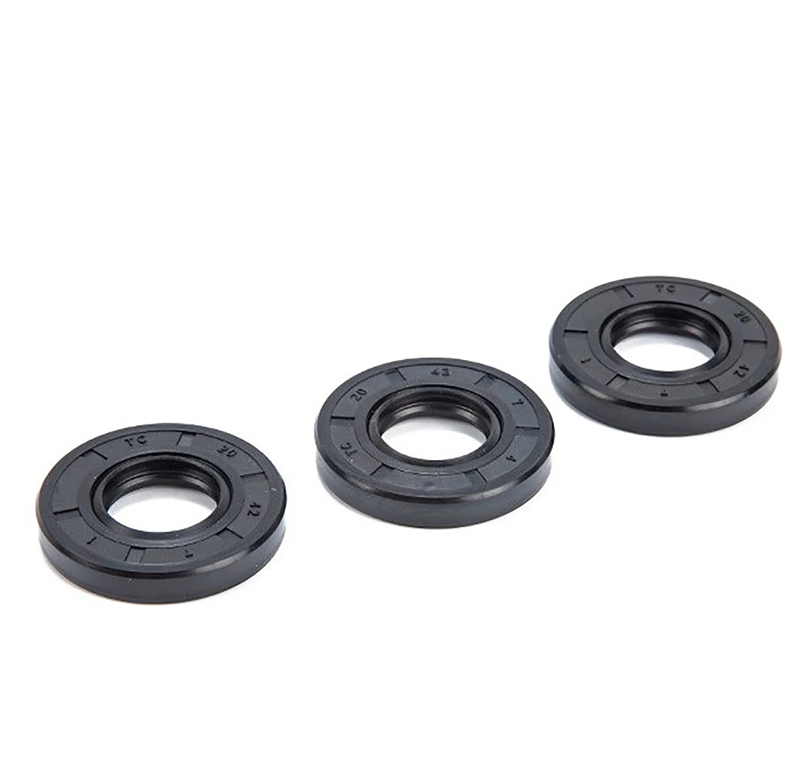 1Pcs Black TC/FB/TG4 Skeleton Oil Seal Rings ID 57mm-59mm NBR Double Lip Seal Gasket For Rotation Shaft