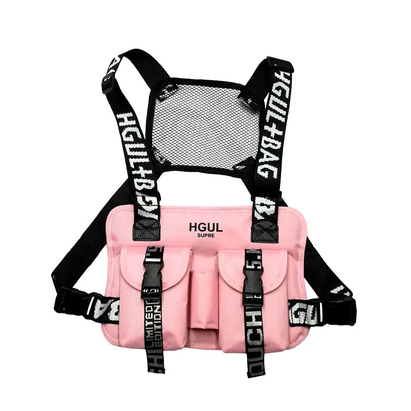Streetwear Chest Rig Bags for Men New Trend Multifunction Tactical Vest Packs Unisex Travel Waist Pack Male Purses And Handbags