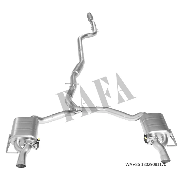 

Высокопроизводительная выхлопная система Catback с электрическим клапаном и глушителем для E200 W213 2.0T 2018 года (средняя и задняя секции)