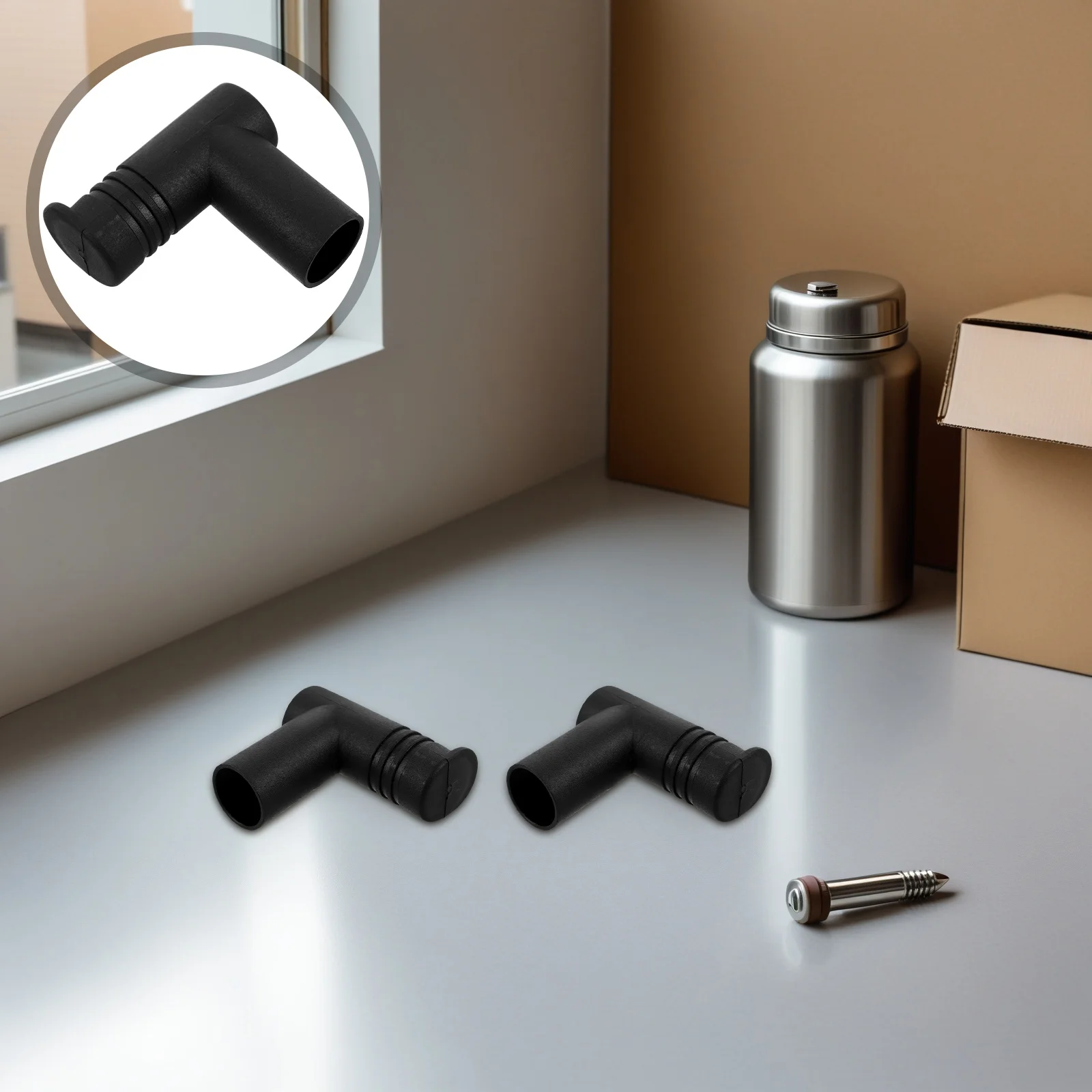 

10pcs Clothes Drying Rack Right Angle Joint Connector High Strength Dual Channel Design Reusable Indoor Outdoor Plastic