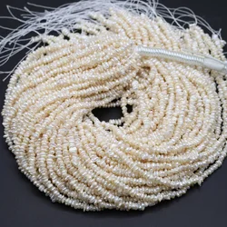 Good Quality Natural Freshwater Pearl Beads Flat Shape Baroque Pearls for Women Jewelry Making DIY Elegant Earring Necklace 13''