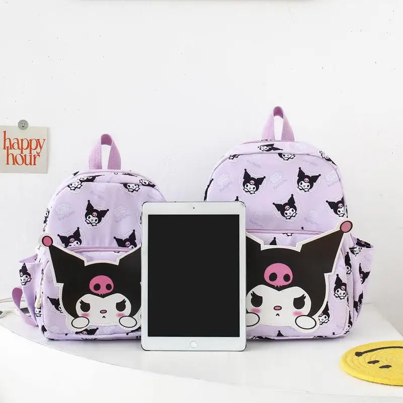 Hello Kitty Girl Backpack Child Cartoon Cute Bag Sanrio Kuromi My Melody Cinnamoroll New Light Kawaii Kindergarten Storage Bag