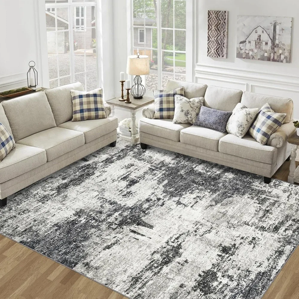 9x12 Area Rugs Living Room Rugs: Large Washable Rug with Anti-Slip Backing Non-Shedding Stain-Resistant , Carpet for living room