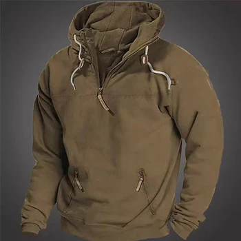 Sweat-shirt à capuche pour hommes, couleur unie, Vintage, sport pour jeunes, ample, survêtement, vêtements de sport décontractés, manteau à la mode, printemps automne 2023