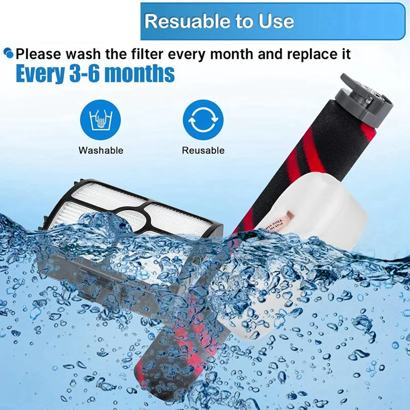 Фильтр с роликовой щеткой для Shark Stratos, проводной палочный картридж HZ3002/HZ3000/HZ3002C, вакуумная насадка, нейтрализатор запаха