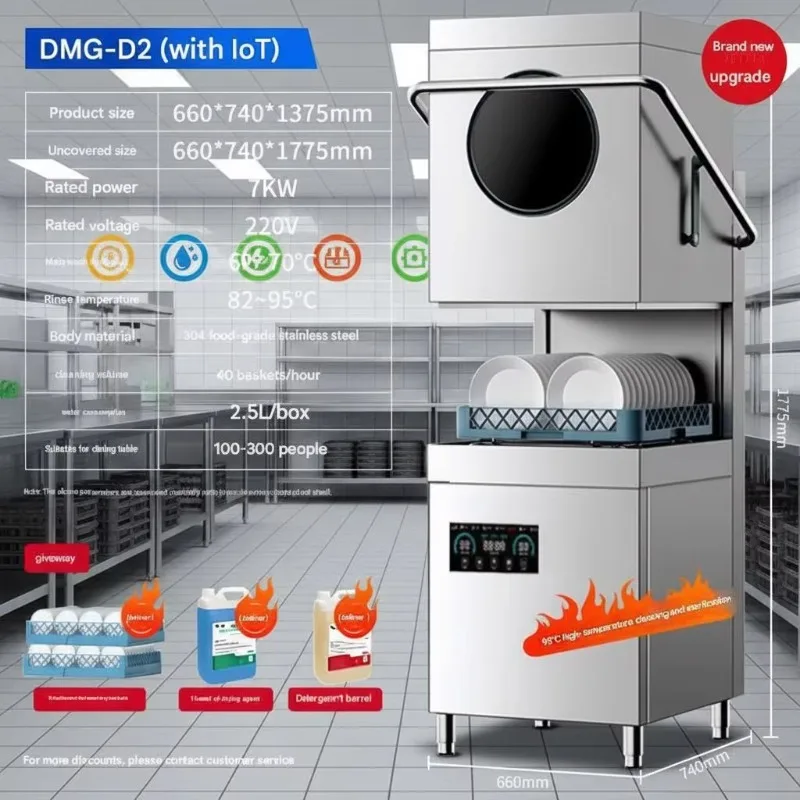 Dishwasher Machine for Home Built in Stainless Steel Automatic Freestanding Dishwasher with Multiple Cycles