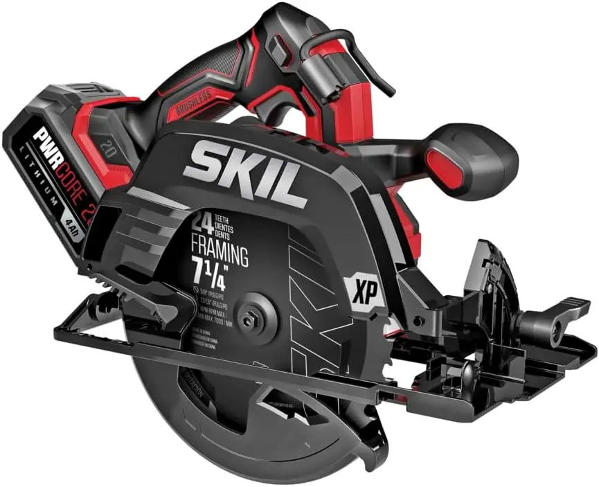 

20V Brushless Circular Saw Kit with 4.0Ah Battery & Quick Charger, 5300 RPM for Powerful Cuts