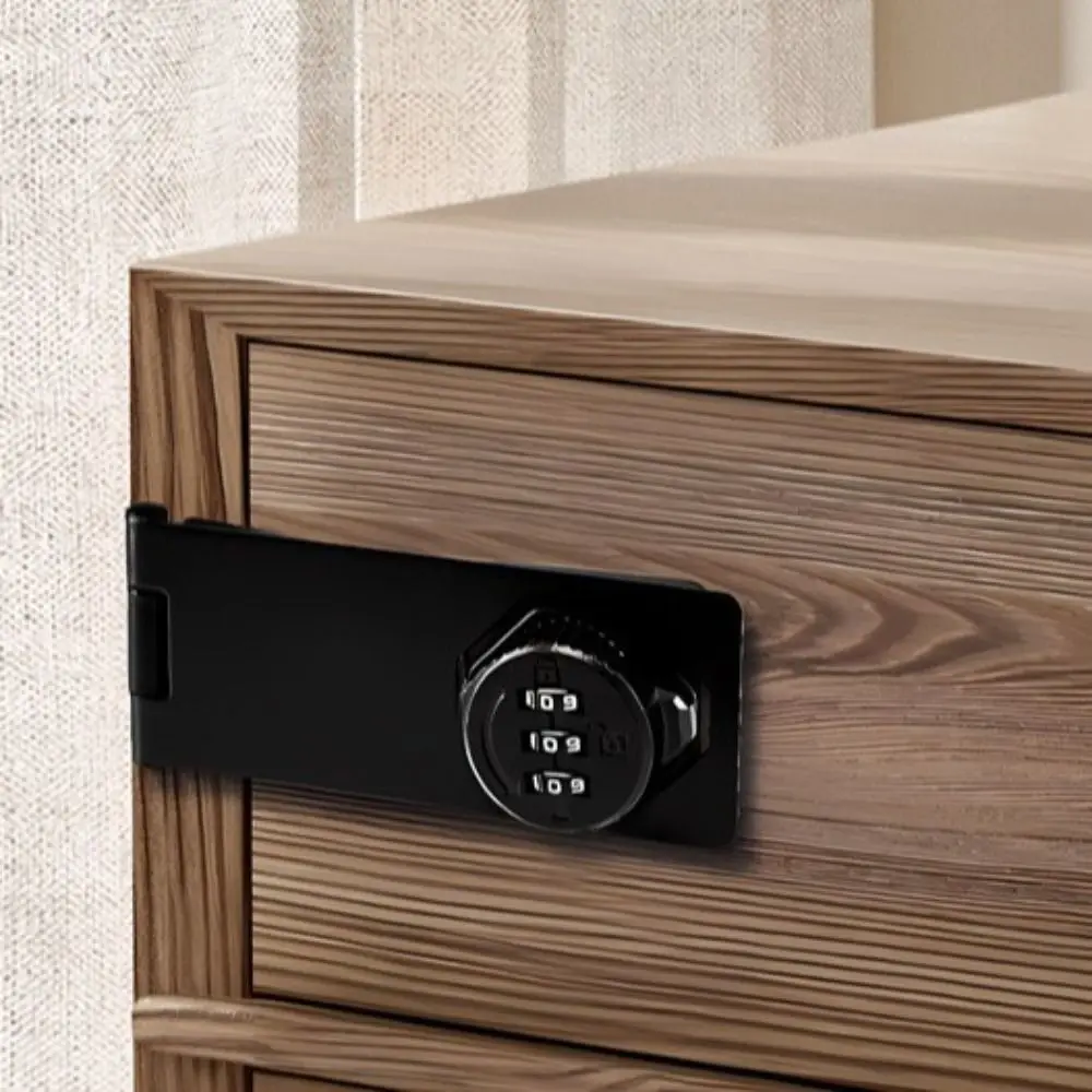 3 Digit Cabinet Door Combination Lock Double-Opening High Security Cabinet Password Locks Easy Installation Keyless