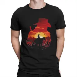 Men T-Shirts RedCasual Tee Shirt Short Sleeve Red Dead Redemption 2 T Shirts Crew Neck Clothing Gift Idea