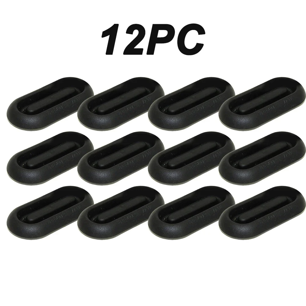 

12*Plug Cover Gasket 45*20mm Black TPE Plug Cover Gasket Underbody Floor Assembly 45*20mm N91055001