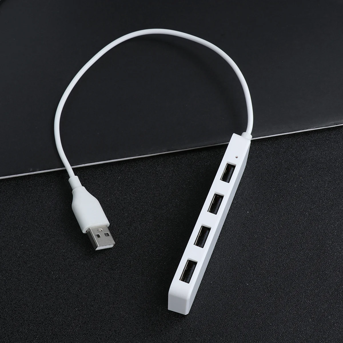 4 portas usb 2.0 hub conversor multi interface divisor adaptador para portátil desktop pc extensão de carregamento branco otg plug play