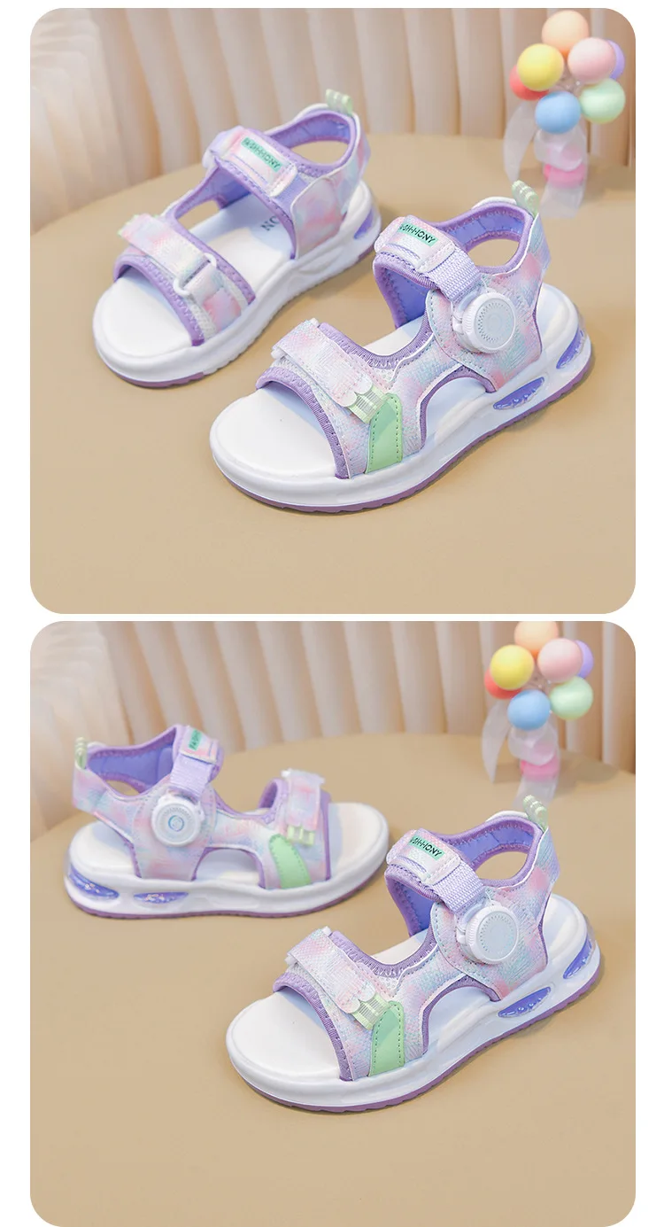 Kinder-Strandschuhe 2026 Sommer Neue Mädchen Mode Sport-Sandalen Offene Zehen Atmungsaktive Kinder-Freizeitsandalen Leichtgewicht – Detail 6
