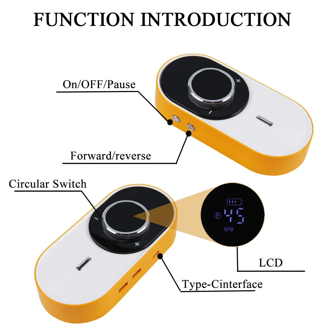 Profesjonalna elektryczna frezarka do paznokci 45000 obr./min, akumulatorowa, przenośna, cicha pilarka do paznokci do salonu manicure.
