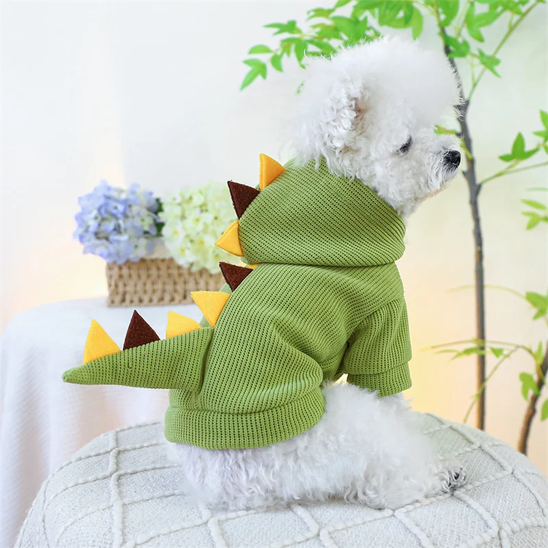 Cosplay Pet Dog Cat Clothes Warm Dinosaur Clothing Puppy Coat Puppy Pet Costume Dogs Cats Hoodie for chihuahua teddy  perro