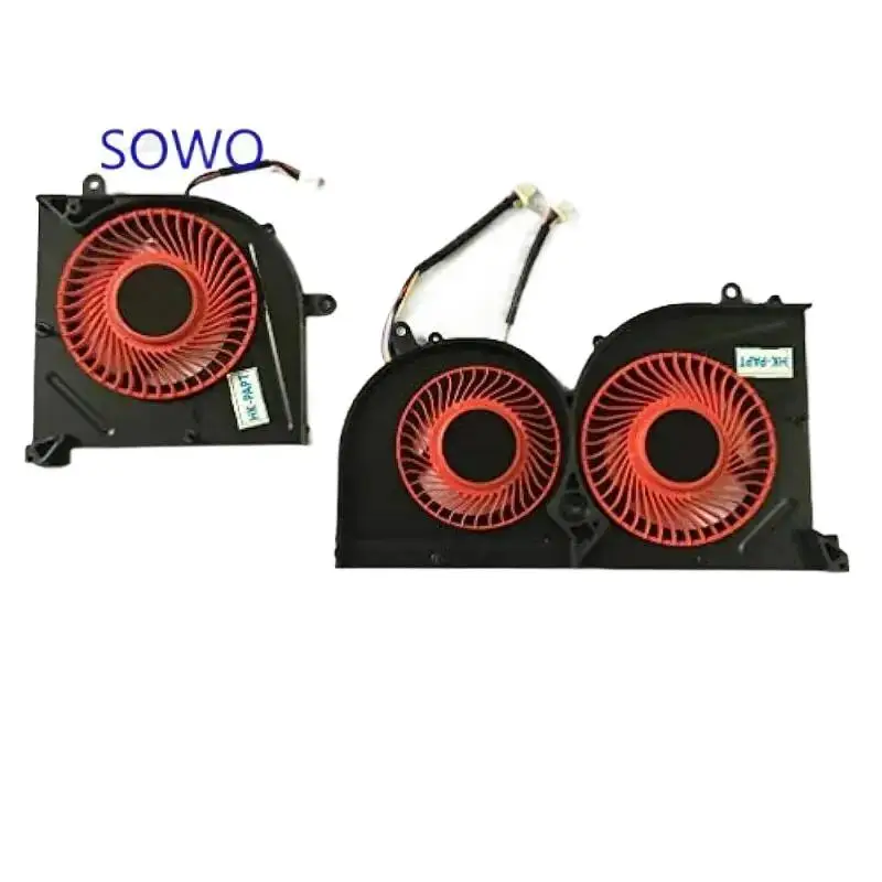 WYORESY ventilateur pour MSI GS63VR 6RF GS63VR 7RF GS63VR furtif Pro MS-16K2 MS-17B1 BS5005HS-U2L1 BS5005HS-U2F1 ventilateur CPU GPU @