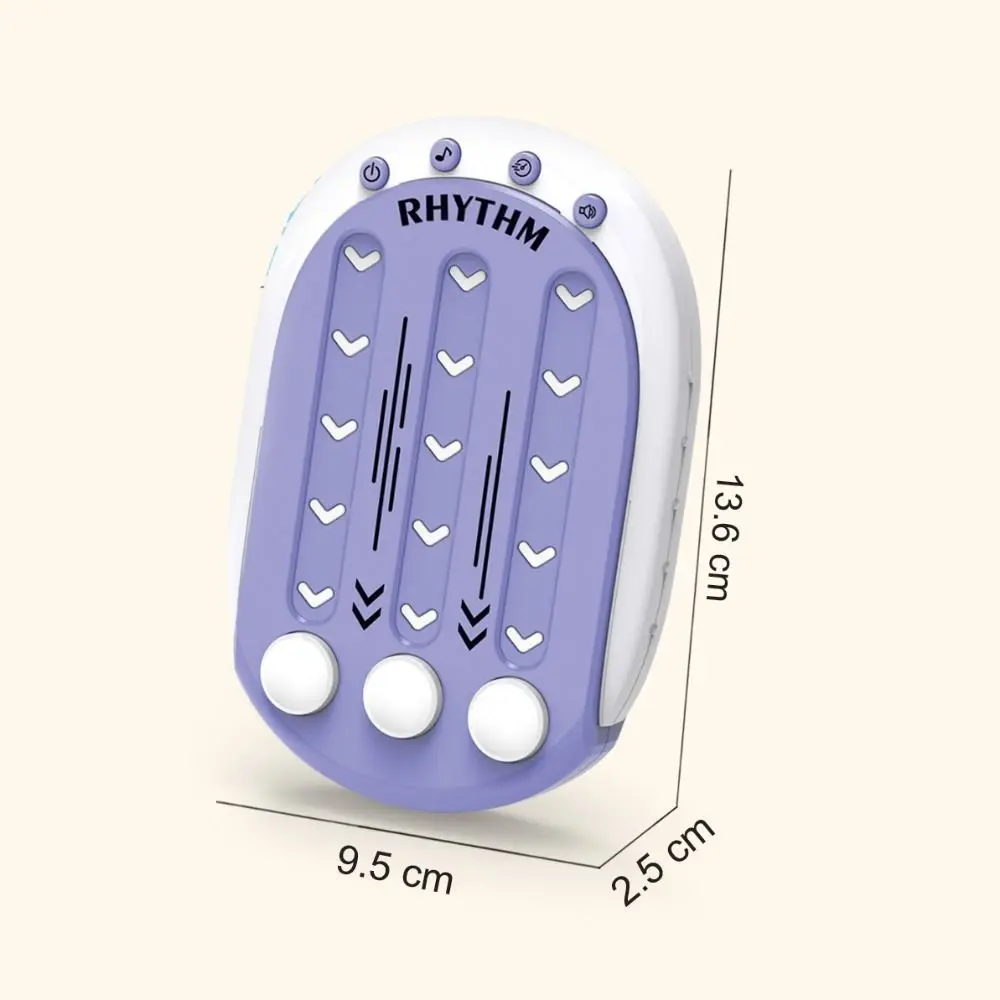 리듬 핸드 헬드 콘솔 게임 보드 게임 피젯 스트레스 해소용 빠른 클릭 핸드 스피드 머신, 음악 어린이 장난감 선물
