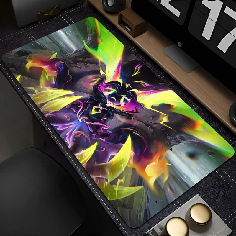 لوحة ماوس مانعة الانزلاق من Vex League of Legends ، سجادة لوحة مفاتيح لخزانة الألعاب ، ملحقات ألعاب Kawaii ، حصيرة مكتبية ، لوحة ماوس أنيمي للكمبيوتر المحمول ، كمبيوتر شخصي