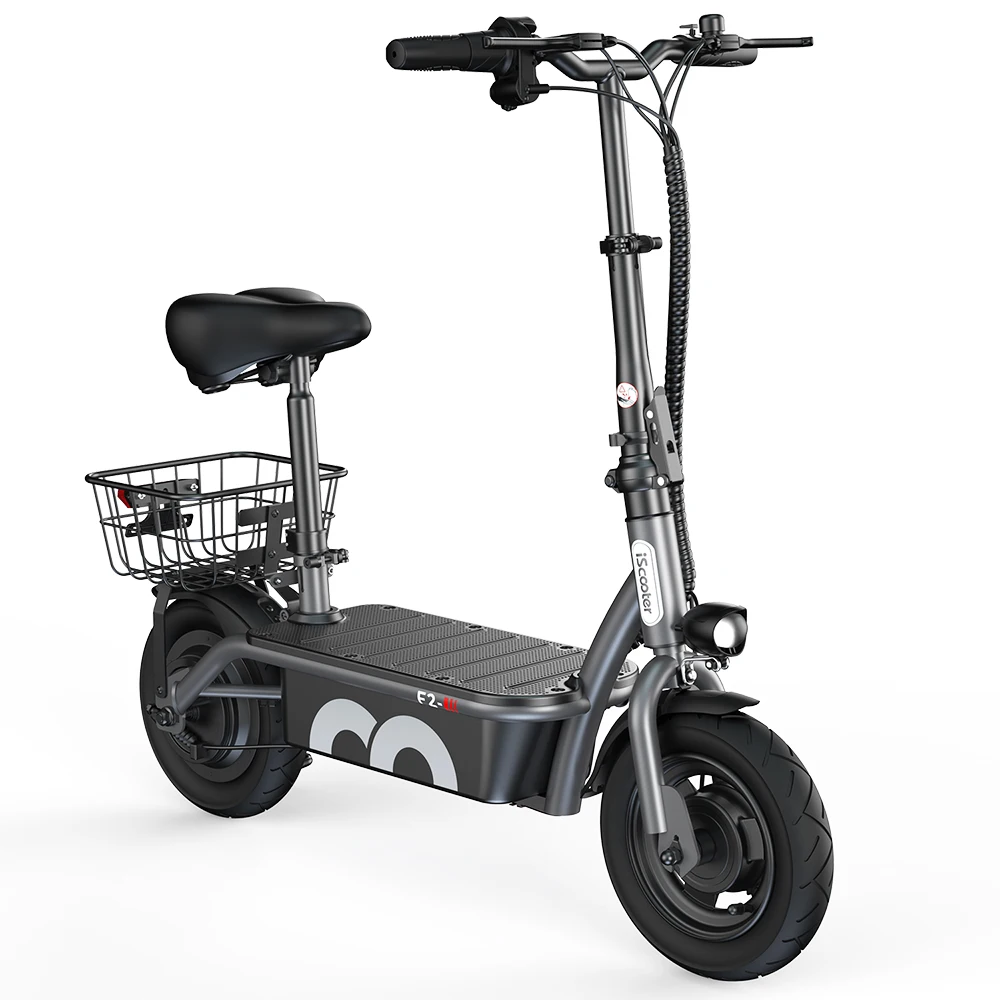iScooter F2 Elektrische Scooter 500W Opvouwbare Scooter 7.8Ah Elektrische Step 30km Bereik 30km/u E-Scooter Met Mand Dagelijks