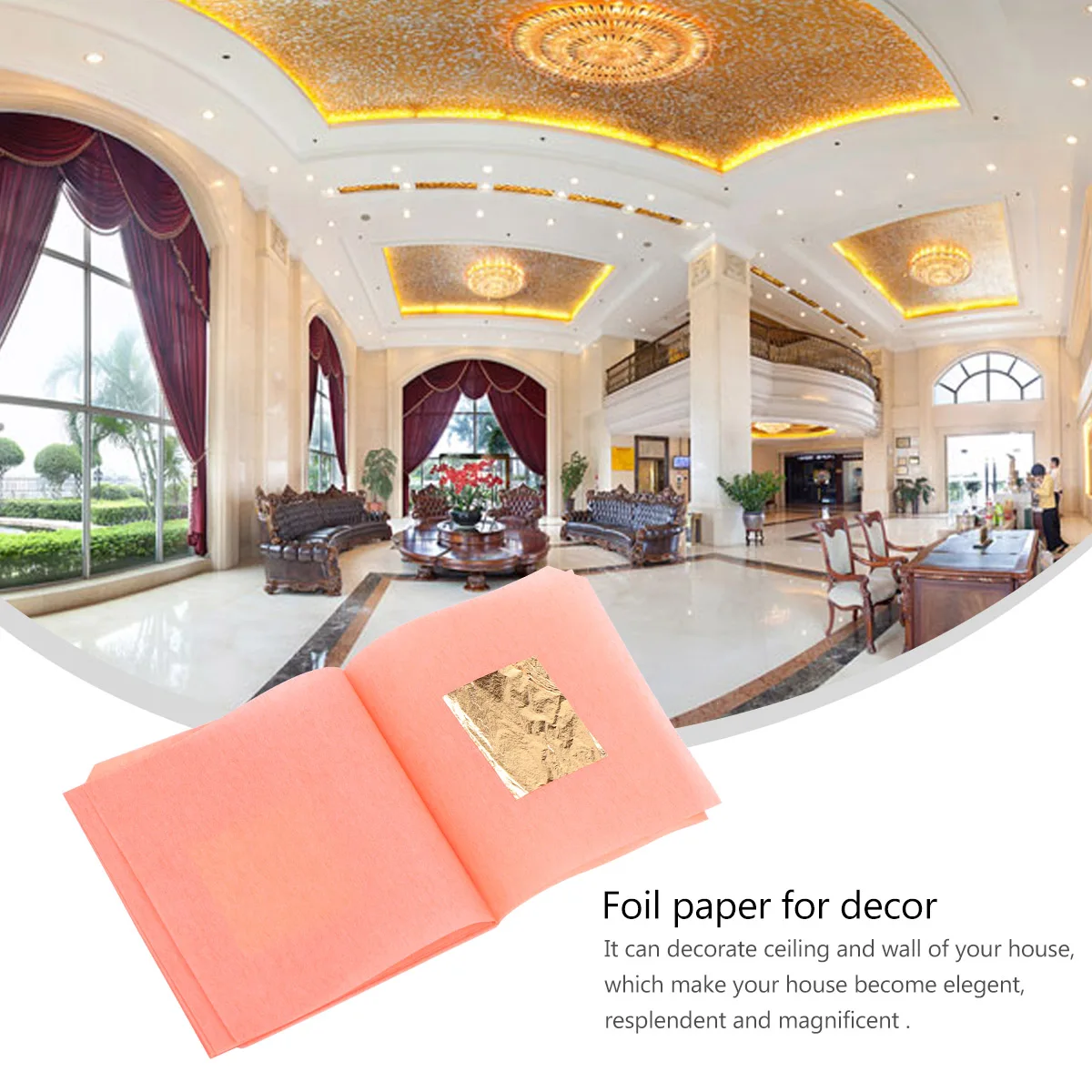 

10 Pcs Foil Edible Color Paint Craft Decoration Imitation Paper for Painting Leaf