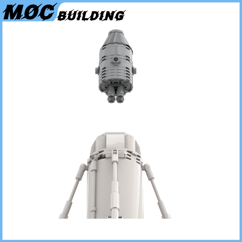 MOC Space Series Apollo Lander Concept 1961 Model Building Blocks Bricks 1:110 Scale Rocket Launch DIY Educational Toy Xmas Gift