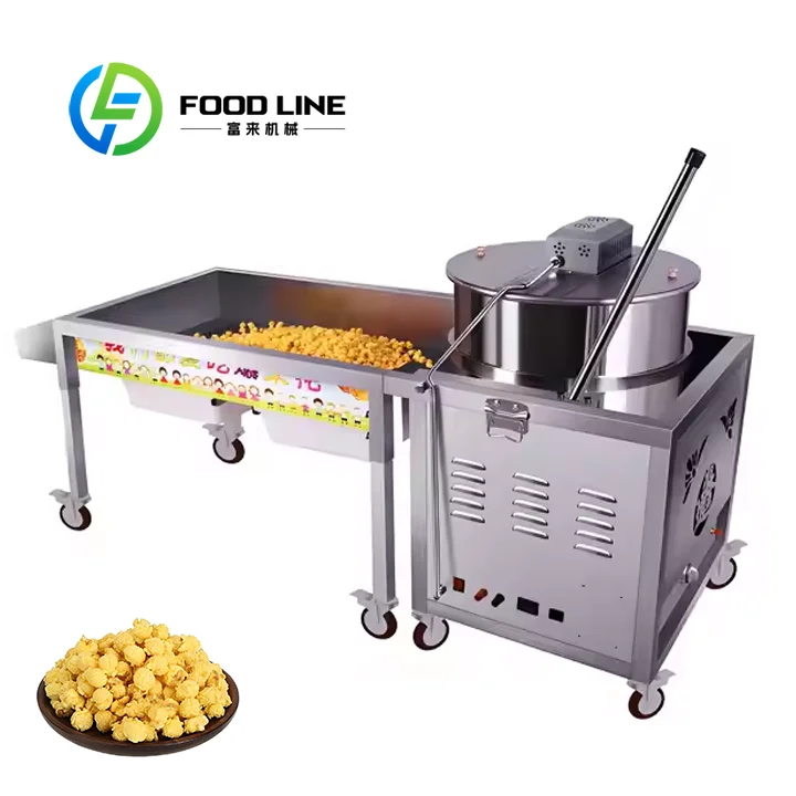 Caramel Popcorn Making Machine Energy Efficient Heating Element Cuts Power Consumption For Daily Long Hour Popcorn Snack