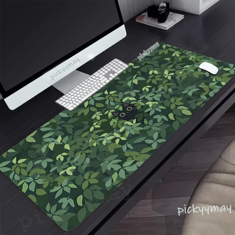 

Gaming Mousepads Cute Mousepad Green Plants Large Mouse Mat Big Desk Pads Non-Slip Rubber Mouse Pad Company Keyboard Mats Kawaii