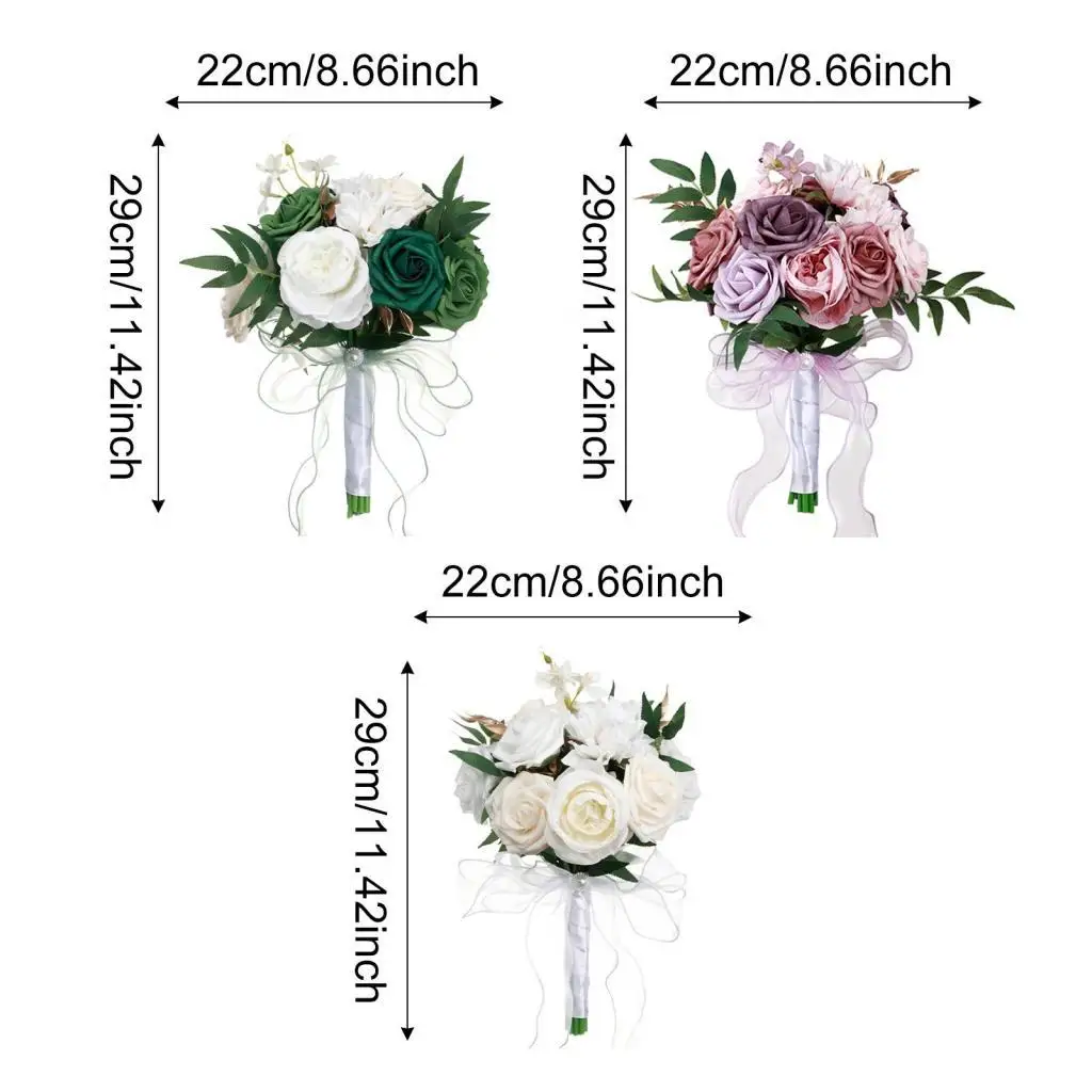 

Искусственный свадебный букет ручной работы из пластика, гирлянда из цветов, аксессуары для невесты и подружек невесты, декор для вечеринки