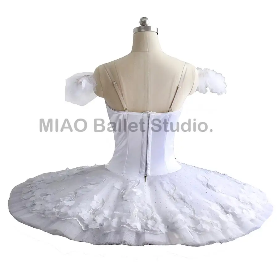 Snow Queen costume for the Nutcracker Adult Professional Ballet Pancake Tutu Costume Classical women performance tutus 006