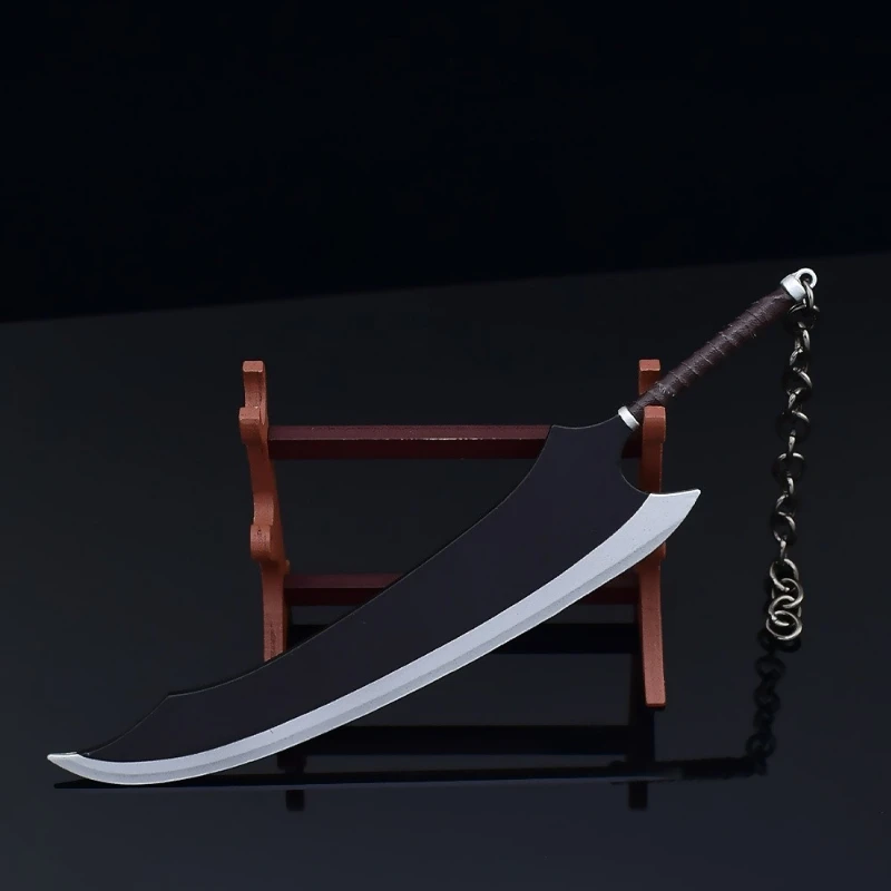 18 センチメートル/7.09 インチブリーチアニメ周辺黒崎一護ムーンスレイナイフスカイロック刀剣金属工芸品装飾コレクション