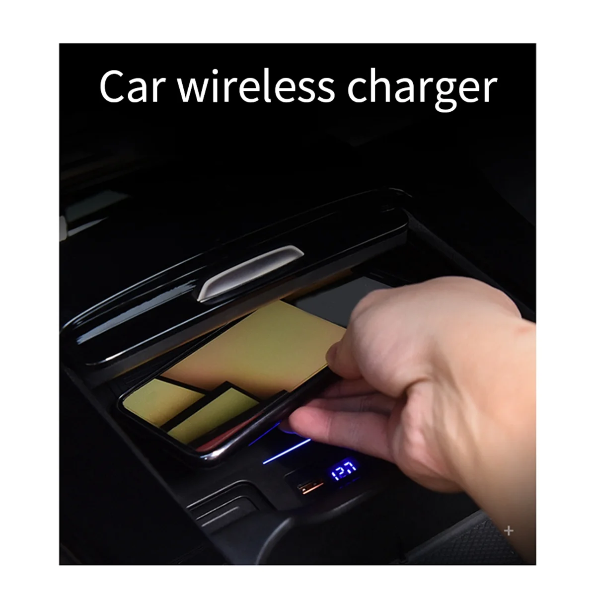 15W Car Wireless Charer Fast Charger Phone Charging Case for A 2019-2023 CLA 2020-2023