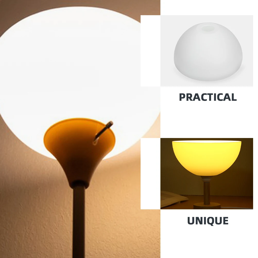 

4pcs Mushroom Lampshade 42mm Middle Hole for Table Lamp LED Light Bulb Shades Pendant Ceiling Hanging Lamp Cover Replacement