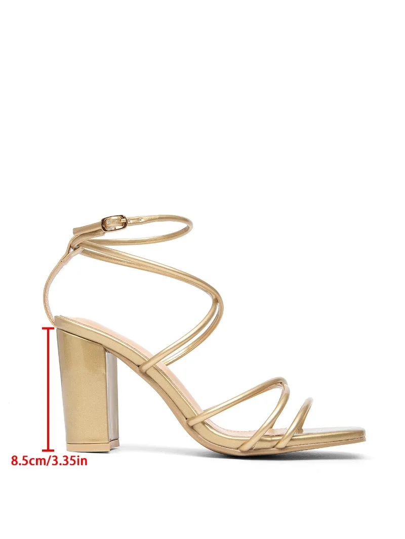 

High Heeled Sandals for Women 2026 Summer New Thick Soled Sandals for Womens Casual and Comfortable Plus Size Women's Shoes