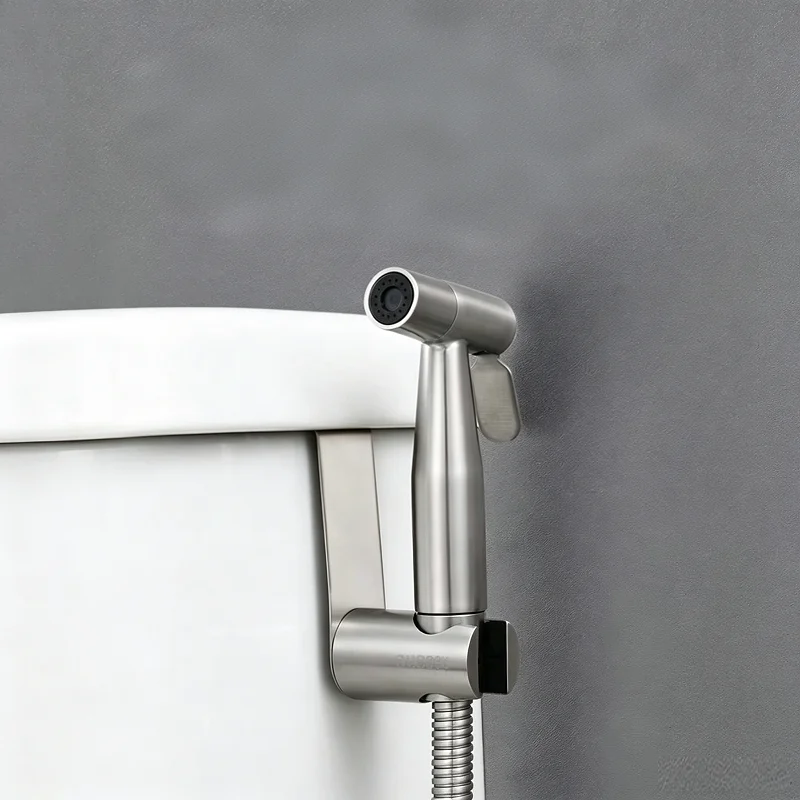 

3-piece bathroom handheld spray stainless steel spray hose shower base self-cleaning shower head bathroom accessories