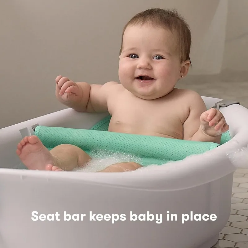 Bañera de bebé 4 en 1 Grow with Me, bañera de bebé para recién nacidos a niños pequeños con Asiento de baño extraíble y respaldo para soporte de baño en bañera