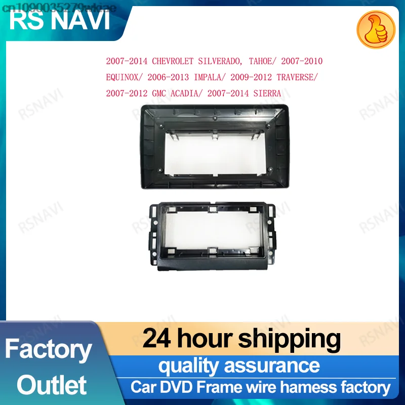 9 Inch For Chevrolet Silverado Tahoe Equinox Impala Car Radio Stereo Android MP5 GPS Player 2 Din Head Unit Facia Panel Frame