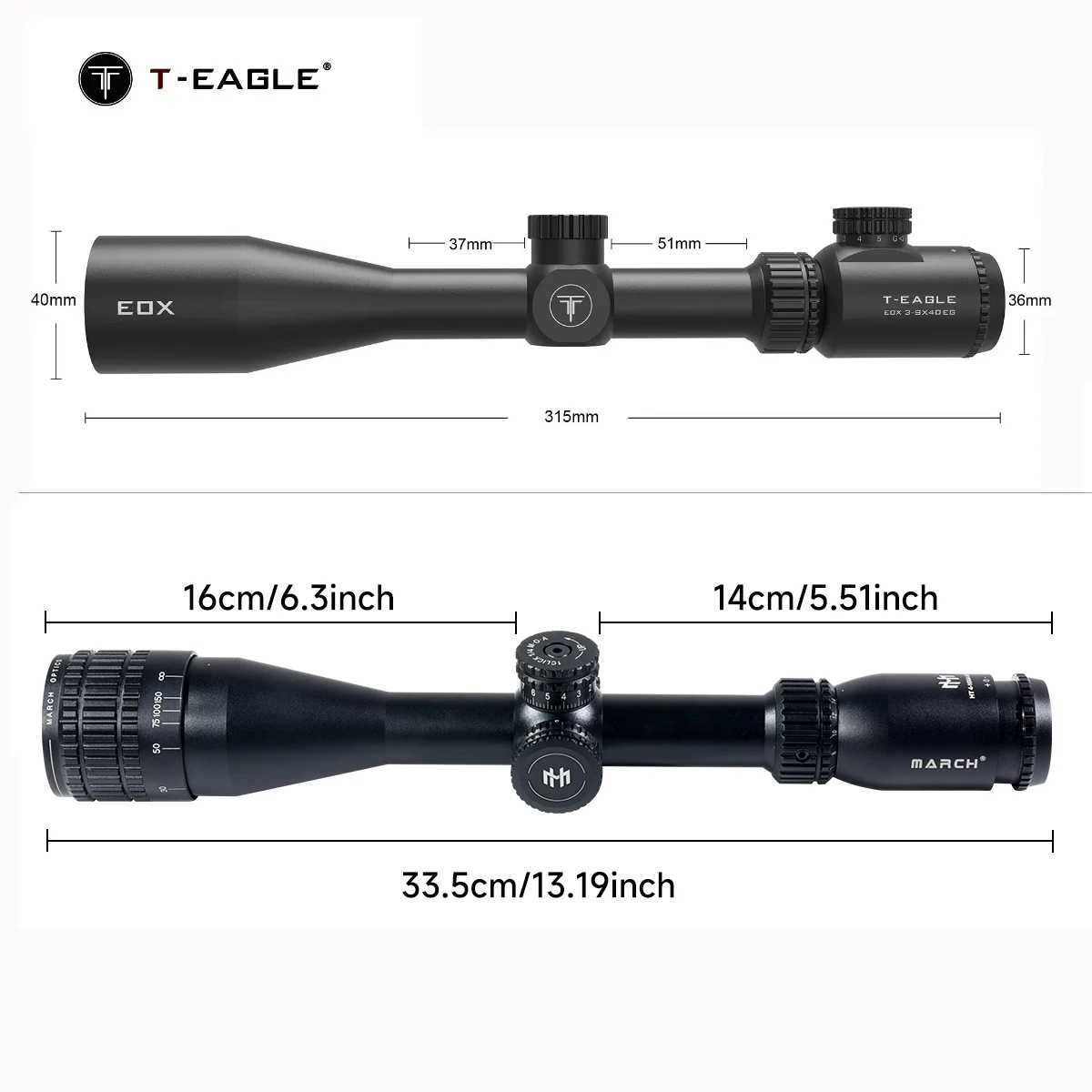 HT4-16X44 3-9X40EG 6-24X50AOEG Tactical Red/Green Illuminated Optics Riflescope Cross Reticle Hunting Deer Scope Gear view 4