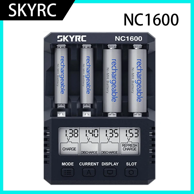 Future Flight SKYRC NC1600 Зарядное устройство для аккумуляторов AA/AAA Разряд 4 NiMH аккумуляторных батарей AA Recharge Pro Зарядное устройство Double FPV RC
