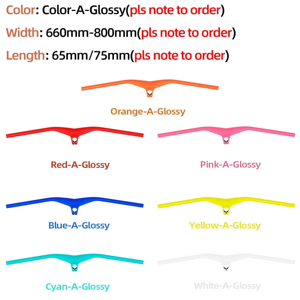 BXT-koolstofvezel geïntegreerd stuur voor fiets, MTB-stuur, 28,6 mm, 720 mm, 740 mm, 760 mm, 780 mm, 800 mm, fietsaccessoires