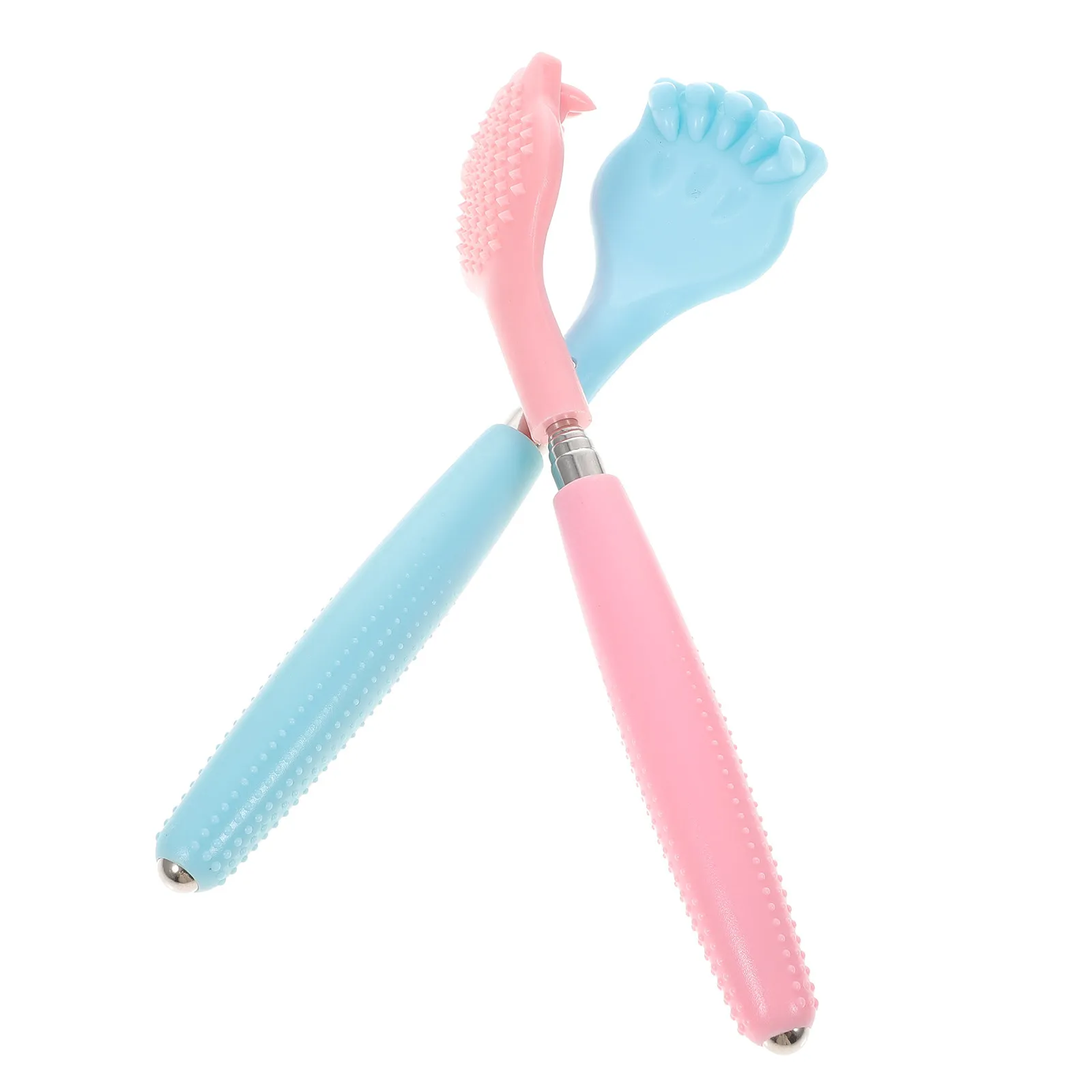 

2Pcs Adjustable Back Scratcher Comfortable Grip Plastic Body Massager for Full Back Coverage Fun Stress Relief Device