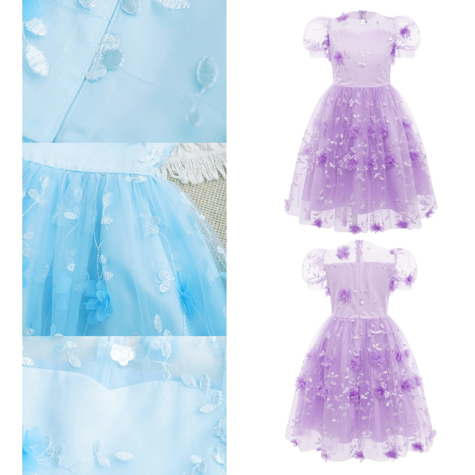 

Girls Christmas Dress Outfit Sequins Mesh Tutu Ballet Dance Gymnastics Leotard Prom Dancing Rave Party Figure Skating Dress