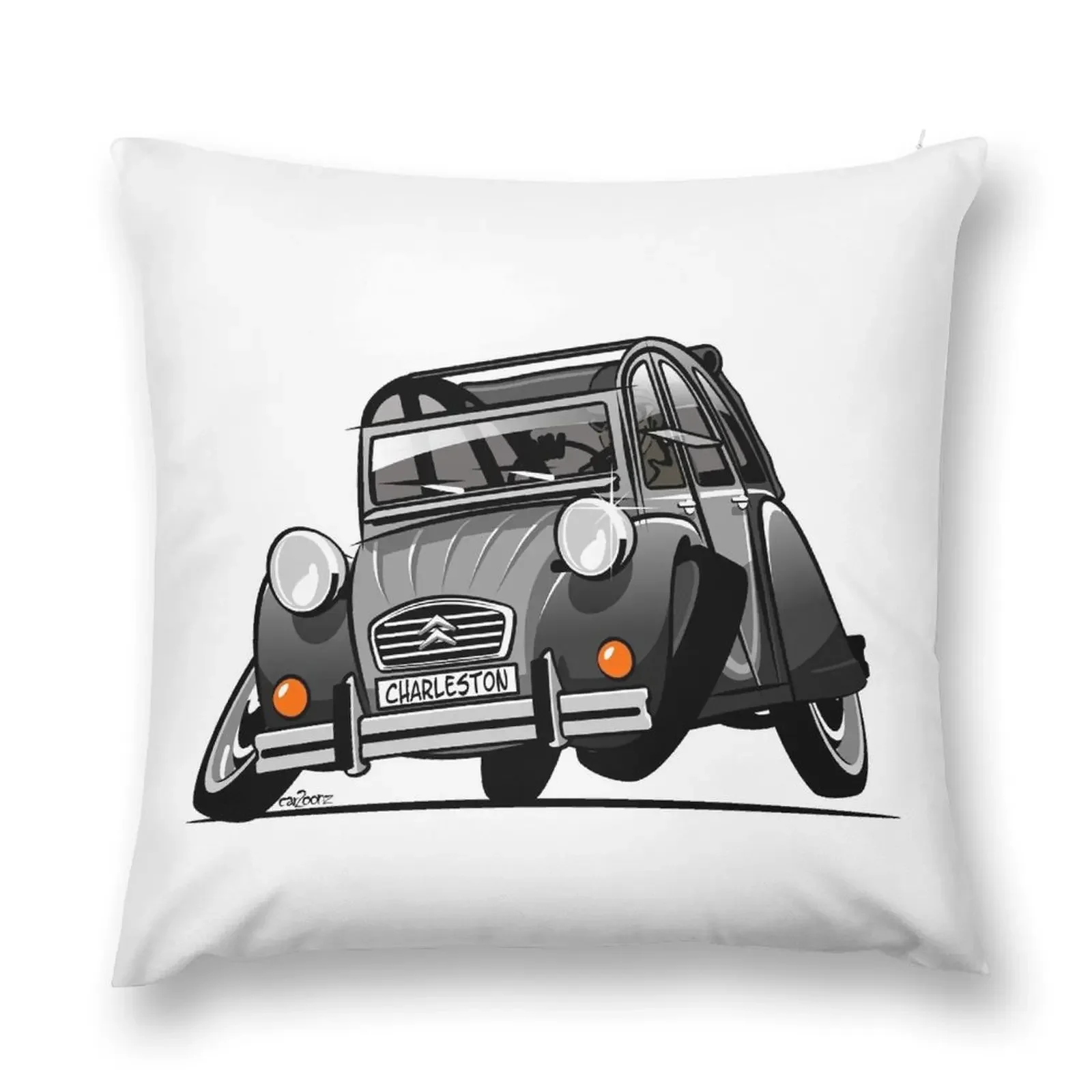 2CV caricature Charleston grey Throw Pillow Cushion Cover Set Sofa Cushion Pillow Cases pillow pillowcase