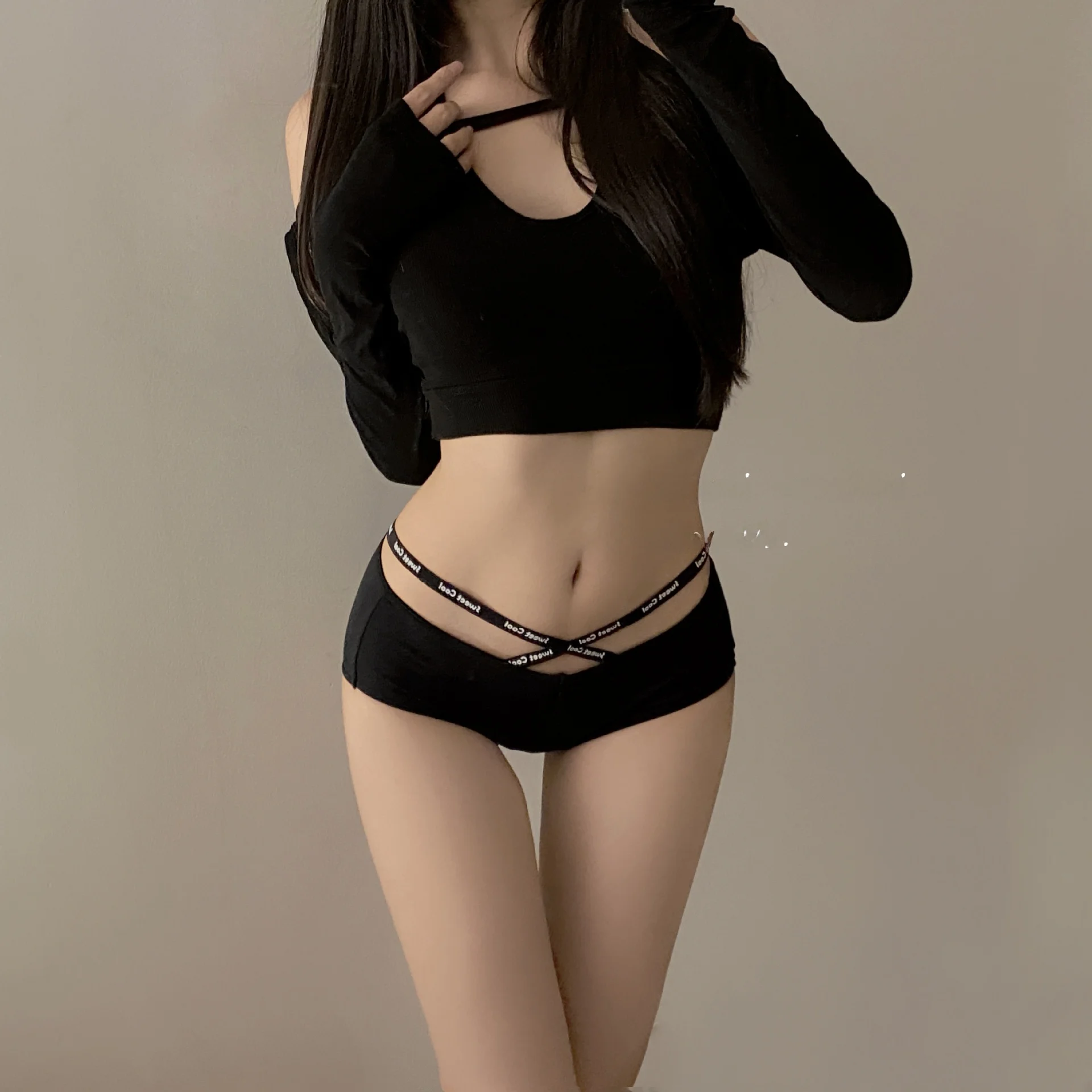 

Low Waist Cotton Women's Panties Sexy Underwear Intimates Butt Lifting Pure Color Home Comfortable Underpants