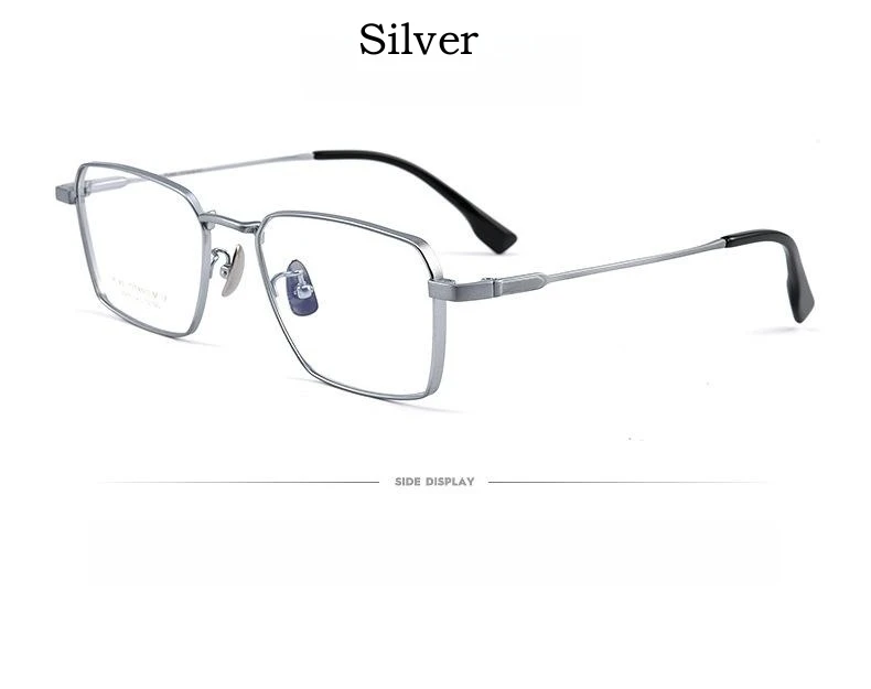 Yimaruili ultraleichte Business-Mode Myopie Brillen Retro Quadrat reines Titan optische Brille Rahmen Männer 205ct – Detail 14