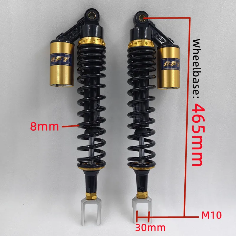 

8 мм пружина 330 мм 350 мм 365 мм 400 мм 430 мм 465 мм мотоциклетные амортизаторы для BMW C400 X Honda SUZUKI YAMAHA Kawasaki