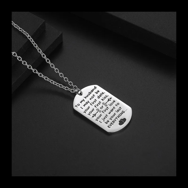 شعبية اعتراف قلادة التيتانيوم الصلب أزياء شخصية العلامة التجارية العسكرية قلادة سترة سلسلة ضوء الفاخرة