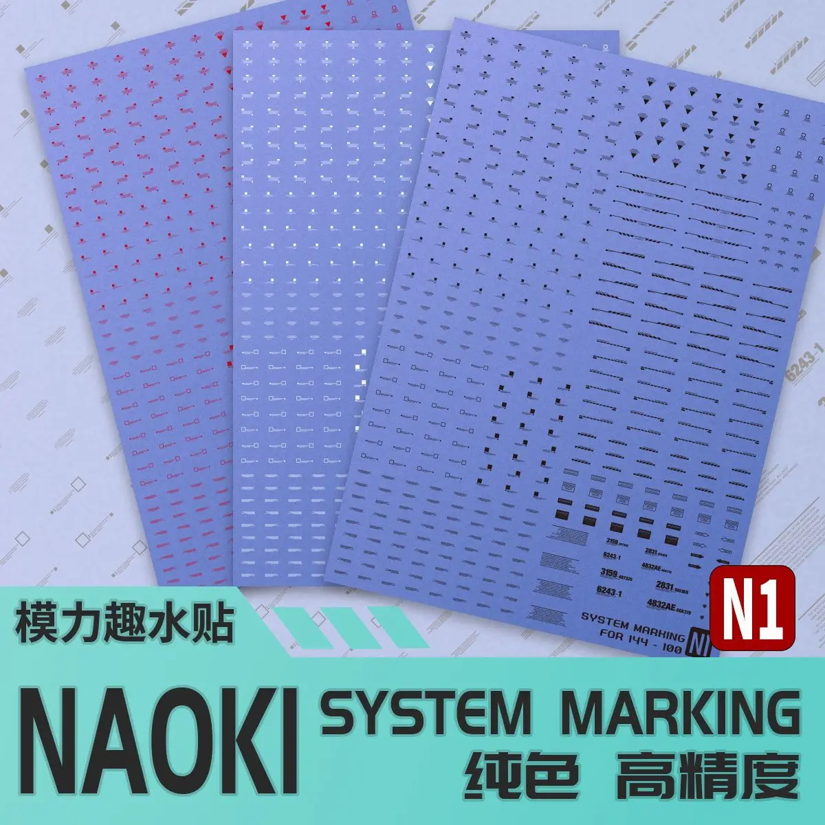 Moliqu High Definition Water Sticker Decals Universal System Marking Warning Signs For RG HG MG Model Kit