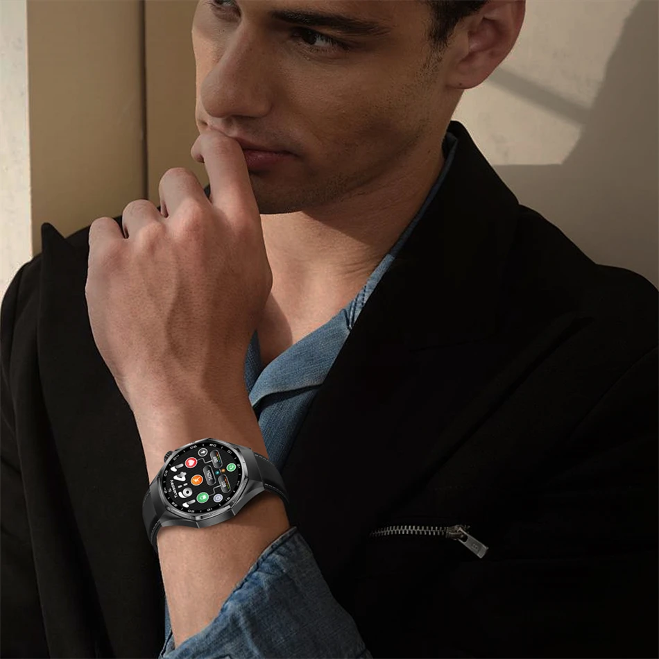 2026 Neue Watch 6 Pro GPS Smartwatch für Herren Sport Fitness AMOLED-Bildschirm Gesundheitsmonitor Bluetooth-Anruf IP68 Wasserdichte Smartwatch – Detail 3