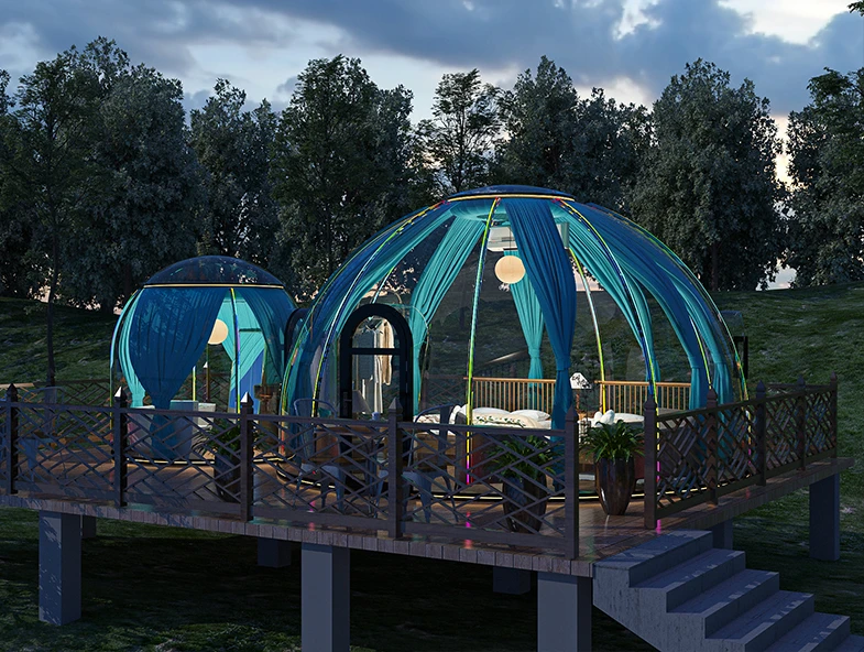 Starry Sky Room Bubble House Transparent Outdoor Tent Homestay Full Transparent Terrace Campsite Glass