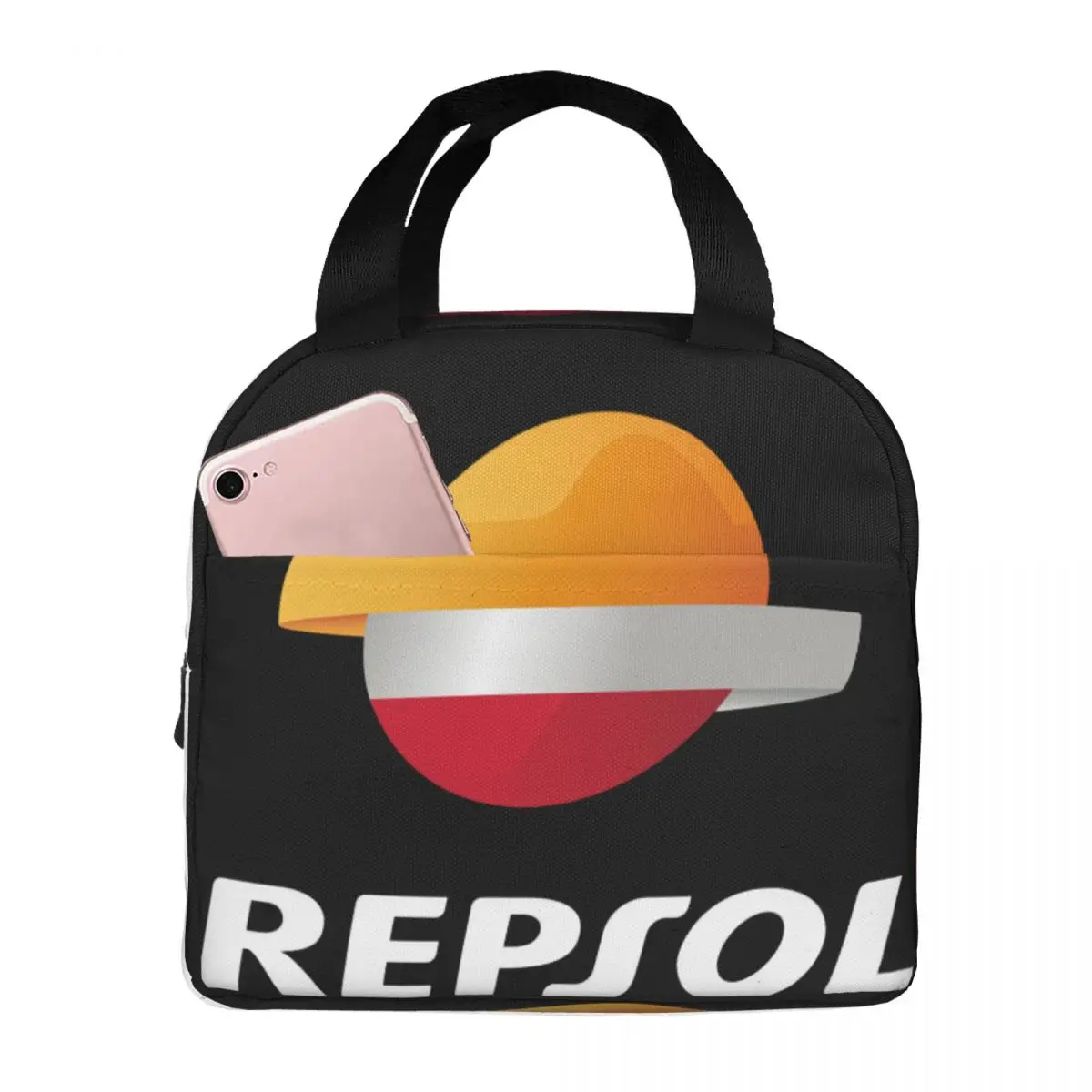 Fiambrera portátil con aislamiento de Repsol, bolsa de almuerzo, Bento Box, Unisex